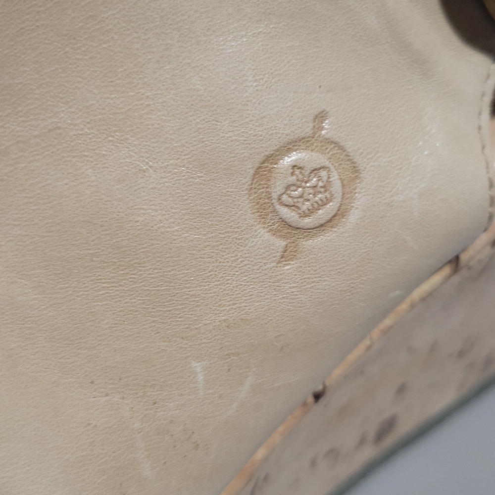 Neutral Beige Cork Wedge Sandals - Women - Picture 10 of 16